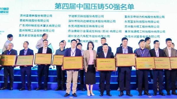 喜讯：1929cc威尼斯平台科技第三次入选“中国压铸50强”企业名单